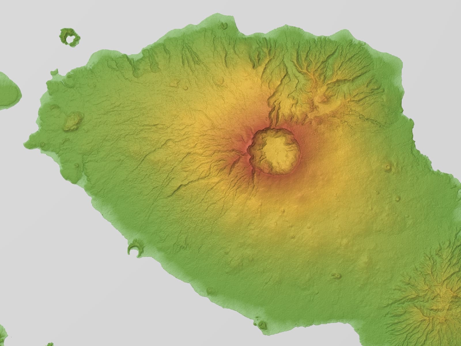 Mount Tambora in Sumbawa, Indonesia.