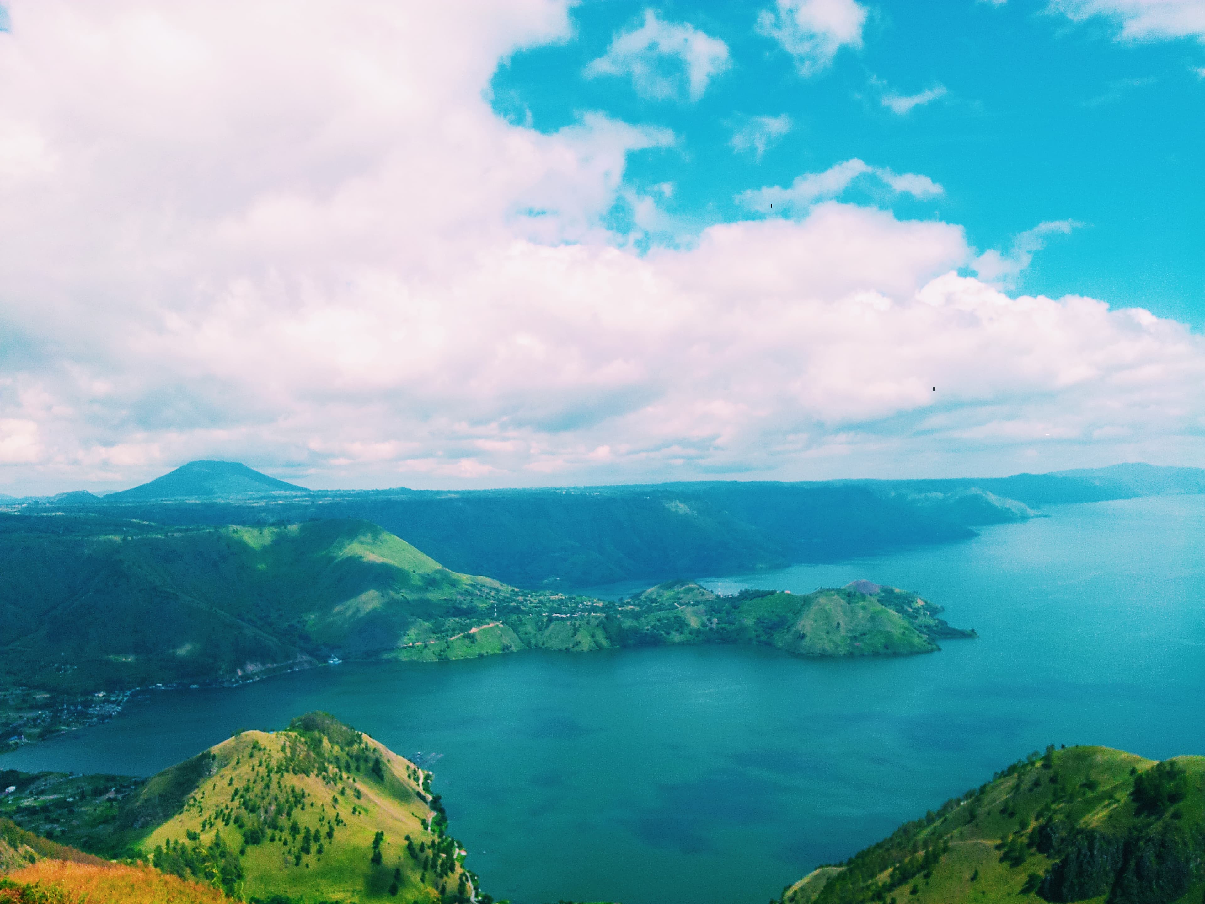 The large eruption of Mount Toba that occurred 3 (three) times. First time, it was about 900,000 years ago, second time 500,000 years ago and third ti