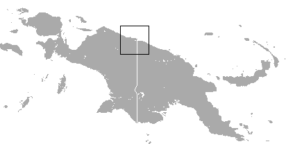 Sir David's Long-beaked Echidna (Zaglossus attenboroughi) range